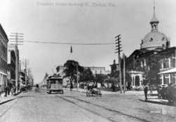 A view from around 1905 looks north on Franklin Street in Tampa.
