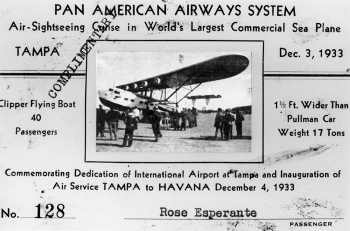 Rose Esperante received a complimentary ticket for an “air-sightseeing cruise” aboard the world’s largest commercial seaplane.